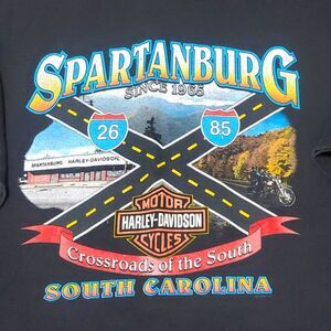 Spartanburg South Carolina Crossroads of the South Harley-Davidson T-Shirt 3XL